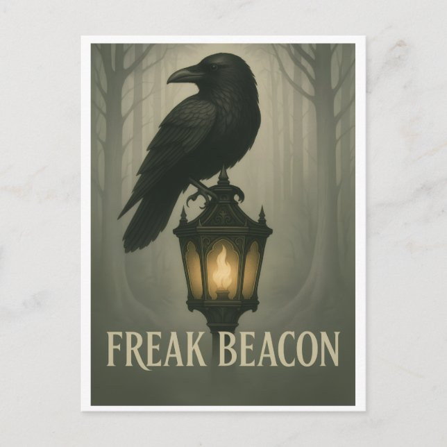 Postal Freak Beacon Raven Postcard (Anverso)