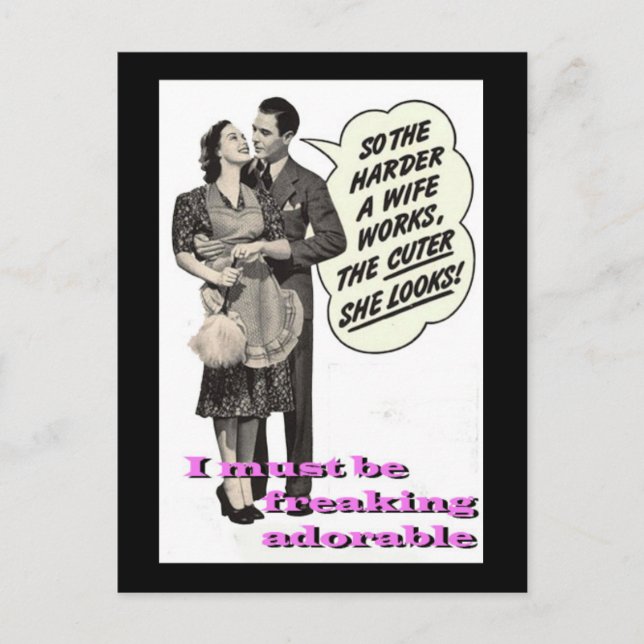 Postal "Freakin adorable " (Anverso)