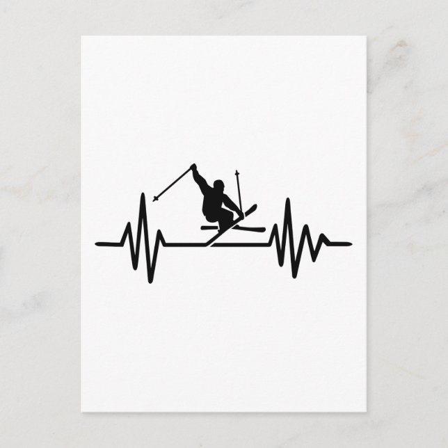 Postal Frecuencia de esquí (Anverso)