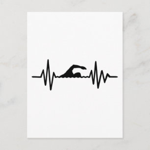 Postal Frecuencia de natación