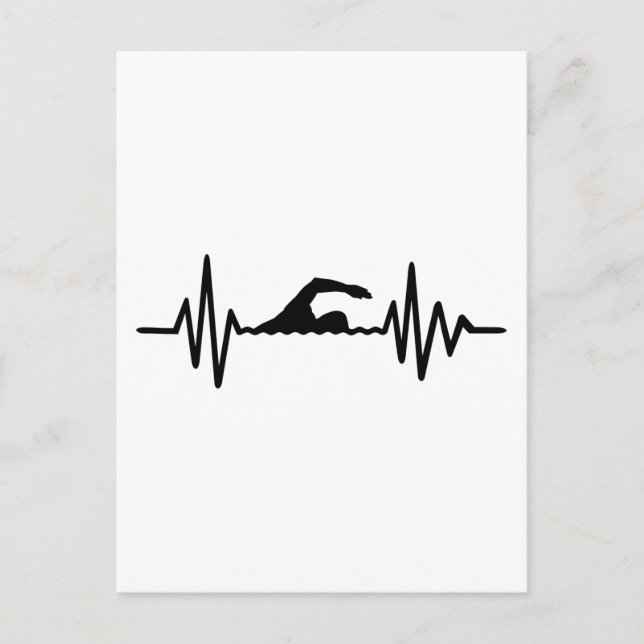 Postal Frecuencia de natación (Anverso)