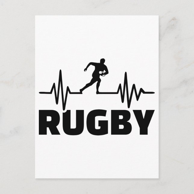 Postal Frecuencia de rugby (Anverso)