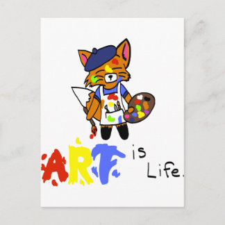 Postal Fred el Artista Fox