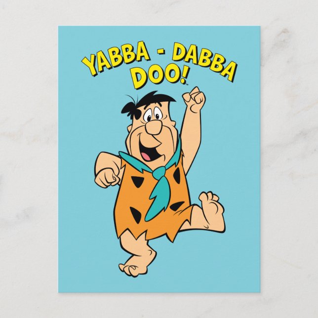Postal Fred Flintstone Yabba-Dabba Doo! (Anverso)