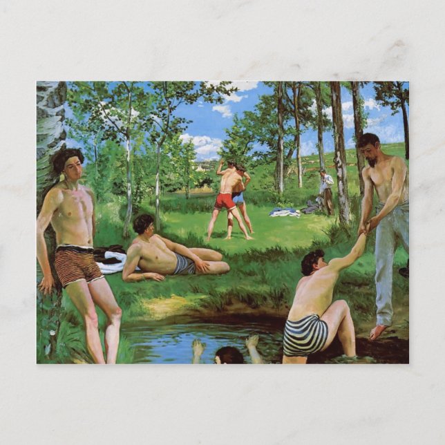Postal Frederic Bazille-Bathers (Escena De Verano) (Anverso)