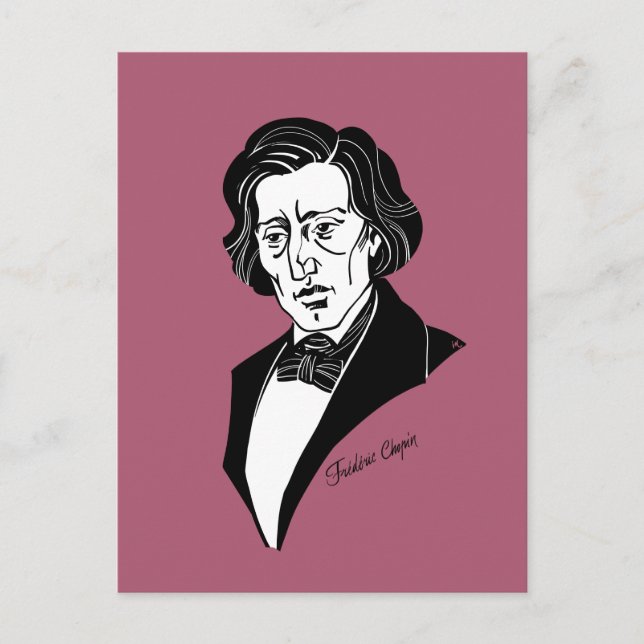 Postal Frederic Chopin (Anverso)