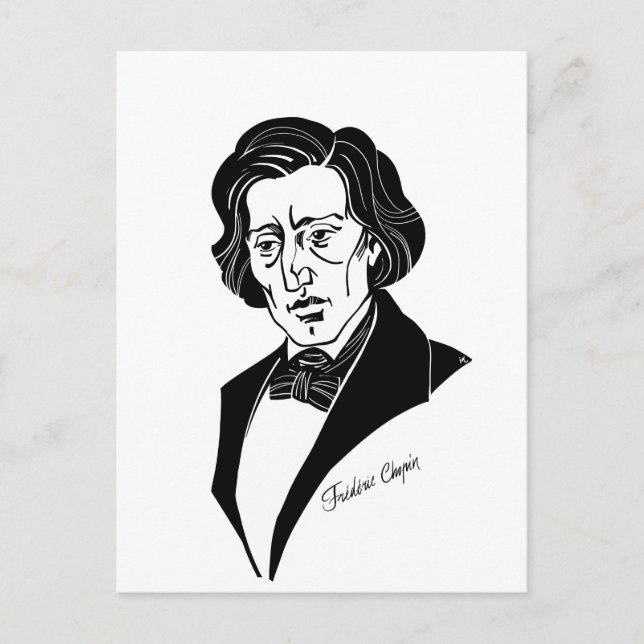 Postal Frederic Chopin (Anverso)