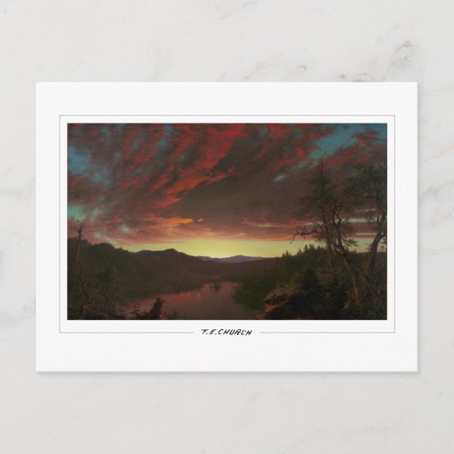 Postal Frederic Edwin Church #423 - Arte fino (Anverso)