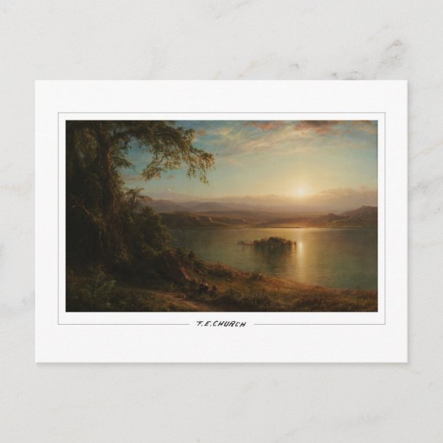 Postal Frederic Edwin Church #538 - Arte fino (Anverso)