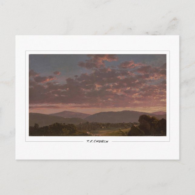 Postal Frederic Edwin Church #605 - Arte fino (Anverso)