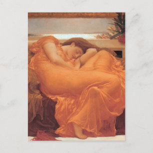 Postal Frederic Leighton Flaming June