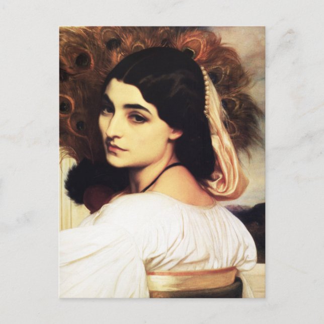 Postal Frederic Leighton Pavonia Postcard (Anverso)