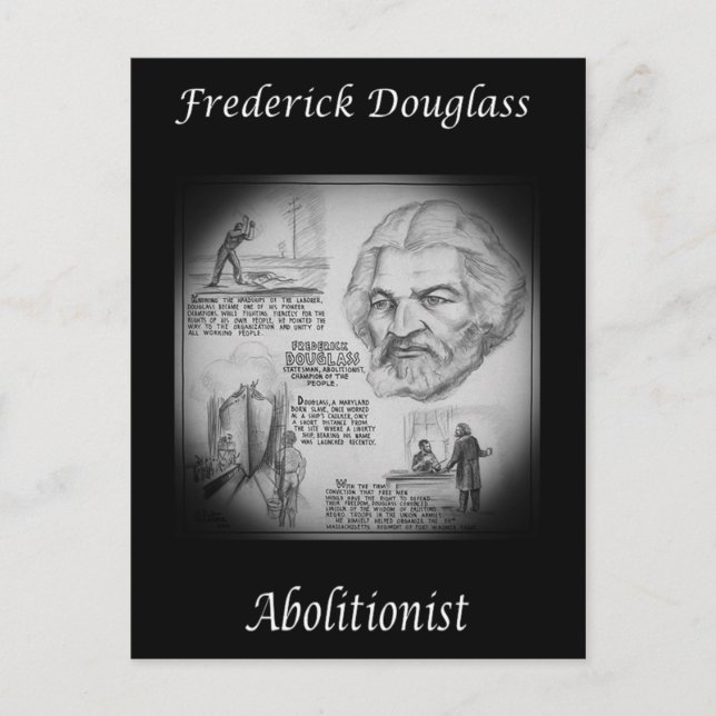Postal Frederick Douglass ~Abolicionista ~Orador~Reformad (Anverso)