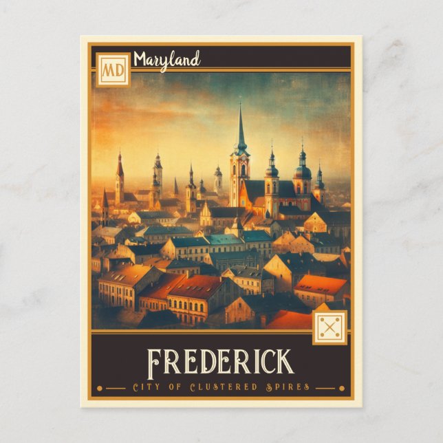 Postal Frederick, Maryland | Vintage (Anverso)