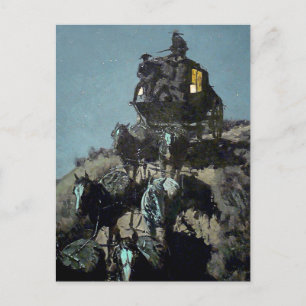Postal Frederick Remington “La vieja diligencia”