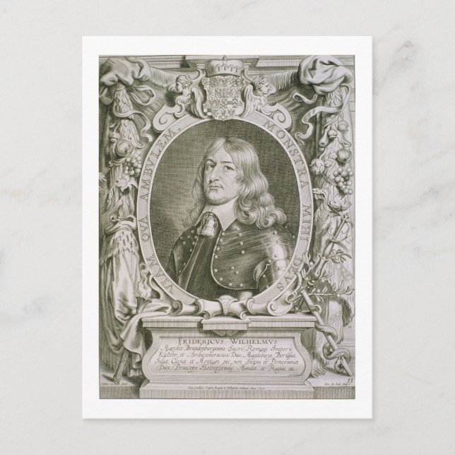 Postal Frederick William (1620-88) Elector de Brandenburg (Anverso)