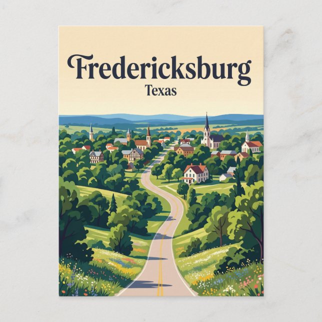 Postal Fredericksburg EE. UU. (Anverso)