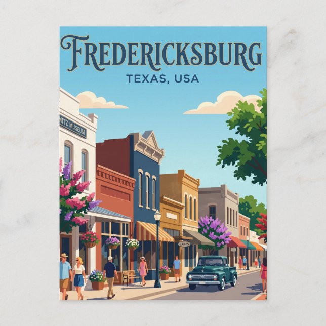 Postal Fredericksburg EE. UU. (Anverso)
