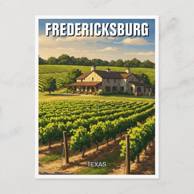 Postal Fredericksburg Texas Travel (Anverso)