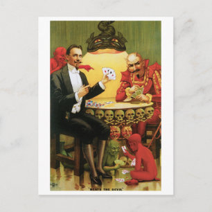 Postal Fredrik El Grande ~ Acto de Magia Antiguo Mago