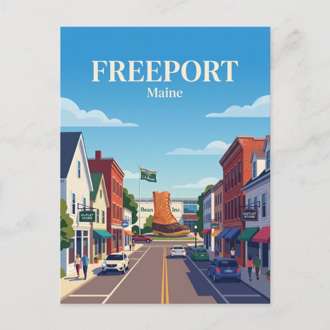 Postal Freeport EE. UU. (Anverso)