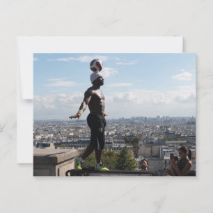 Postal Freestyler de fútbol en Montmartre, París