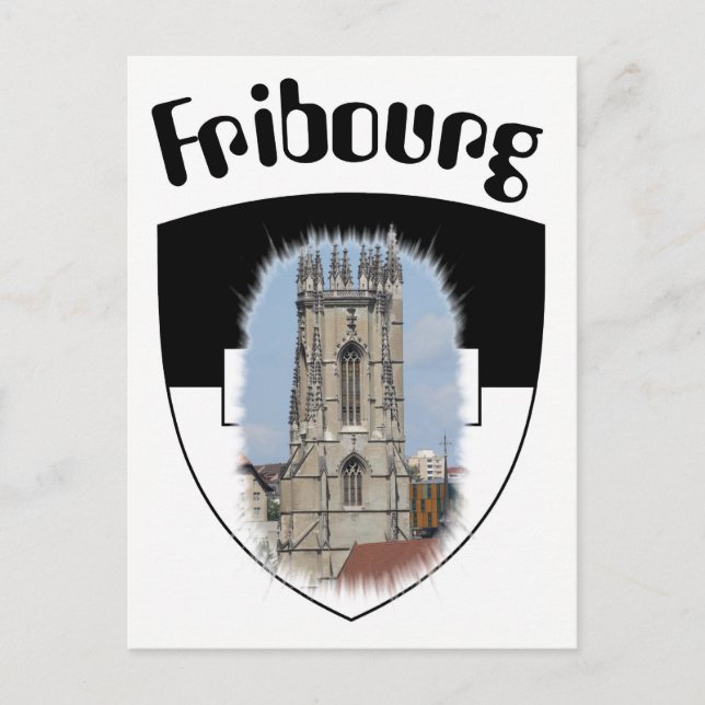 Postal Freiburg/Fribourg Postkarte (Anverso)