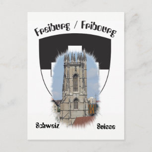 Postal Freiburg/Fribourg Postkarte