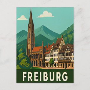 Postal 🌲 FREIBURGO — Puerta de entrada al Bosque Negro y