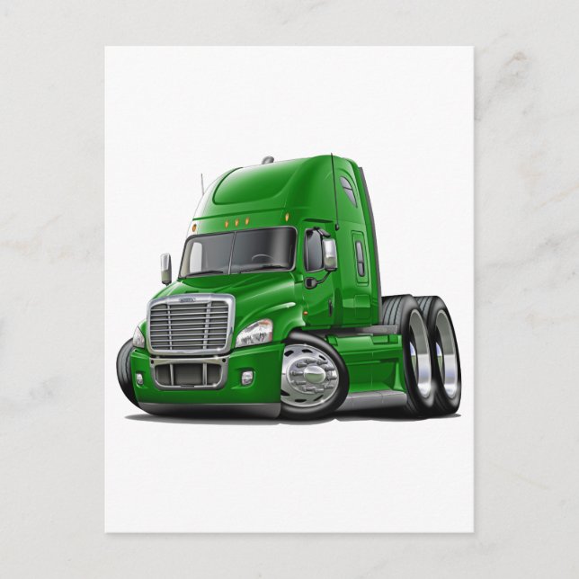 Postal Freightliner Cascadia Green Truck (Anverso)