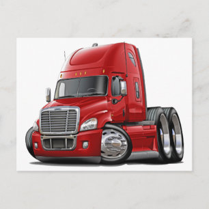 Postal Freightliner Cascadia Red Truck