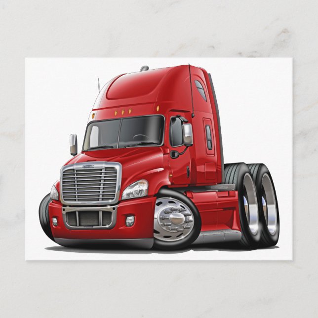 Postal Freightliner Cascadia Red Truck (Anverso)