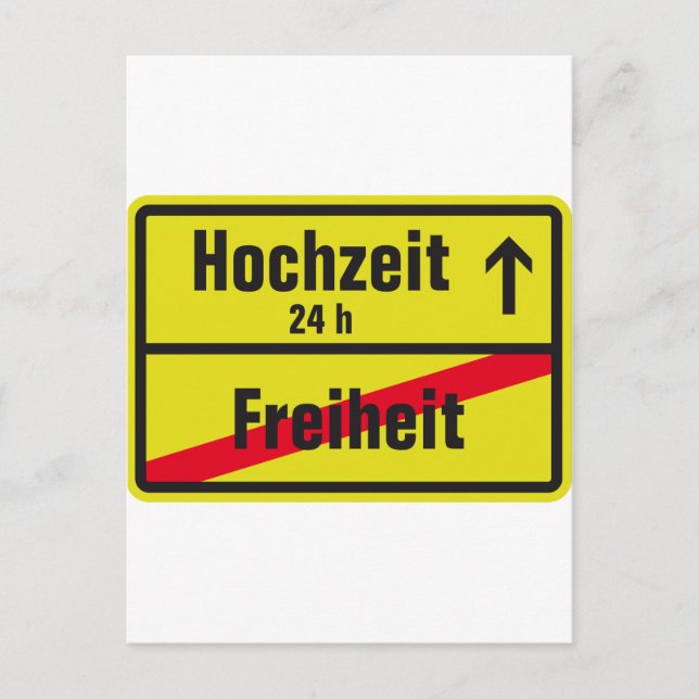 Postal Freiheit vs Hochzeit (Anverso)
