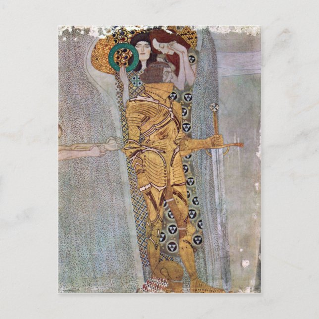 Postal Freize de Beethoven de Gustav Klimt (Anverso)