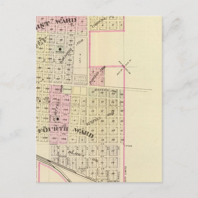 Postal Fremont, Nebraska (Anverso)