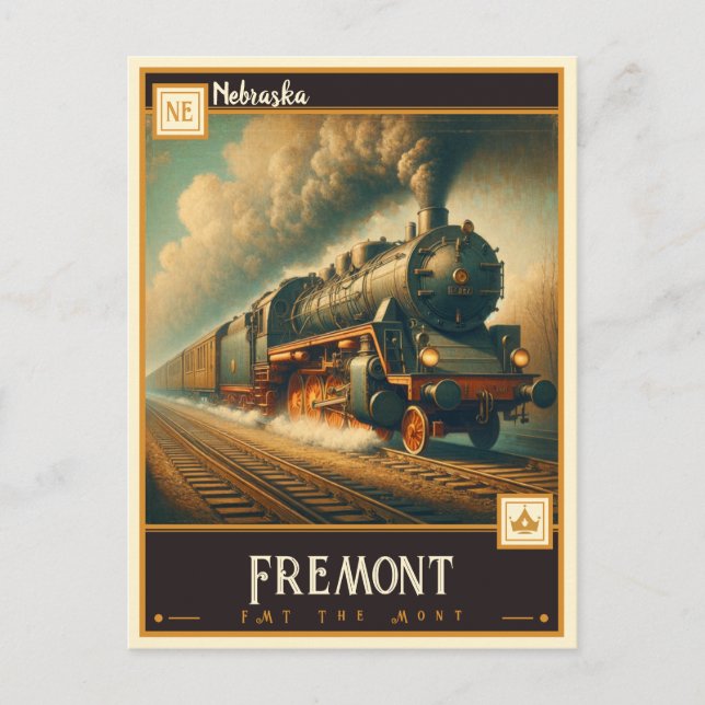 Postal Fremont, Nebraska | Vintage (Anverso)