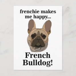 Postal French Bulldog Face Dog Lover