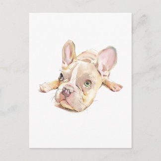 Postal French Bulldog Postcard, Dog Mom Gift