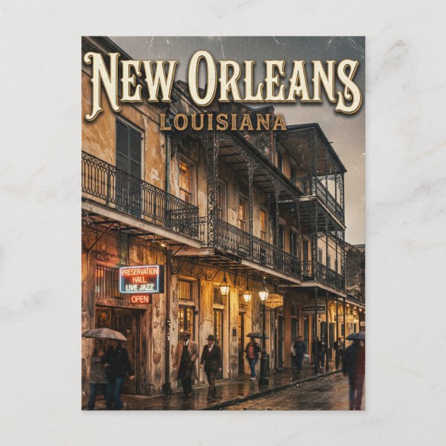Postal French Quarter USA (Anverso)