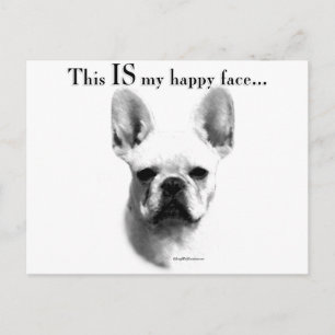 Postal Frenchie Happy Face