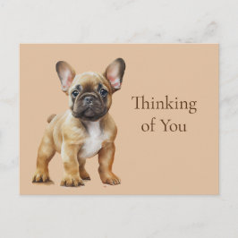 Postal Frenchie pensando en ti