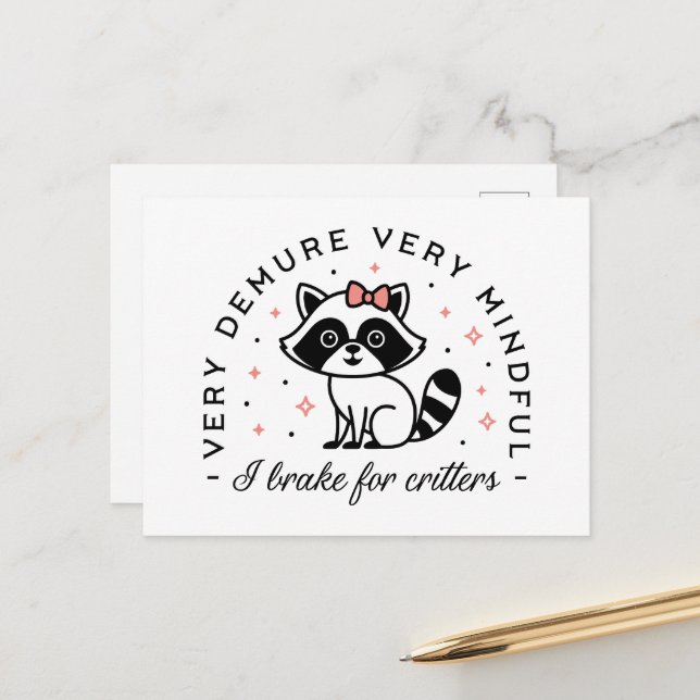 Postal Freno por criaturas muy devota muy atenta (Anverso/Reverso In Situ)