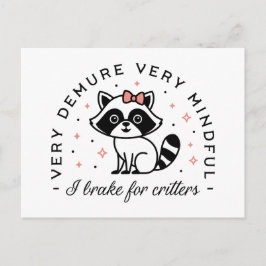 Postal Freno por criaturas muy devota muy atenta