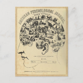 Postal Frenología: Conócete a ti mismo (postal)