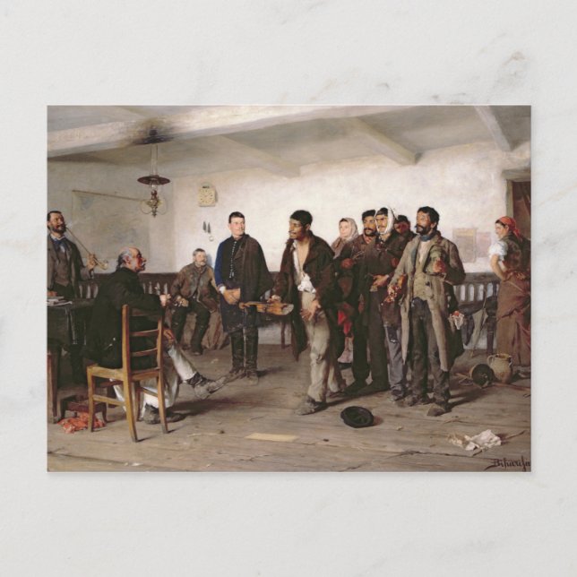 Postal Frente al Magistrado (Anverso)