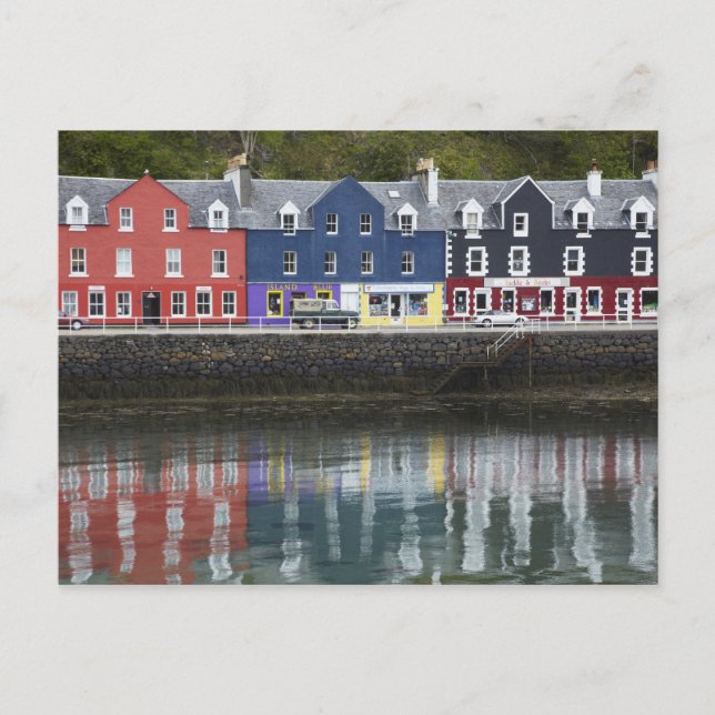 Postal Frente al mar, Tobermory, Isla de Mull, Escocia, (Anverso)