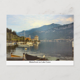 Postal Frente de agua en el lago Como