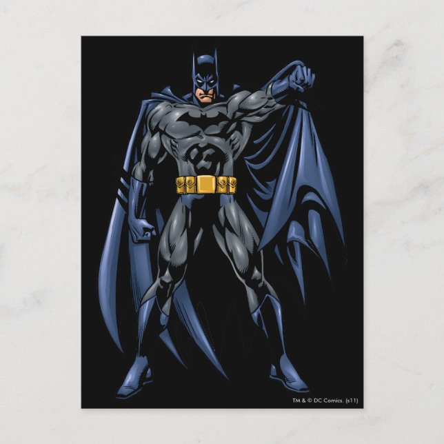 Postal Frente de color completo de Batman (Anverso)