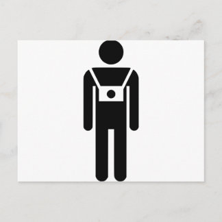 Postal Frente de símbolo del fotógrafo