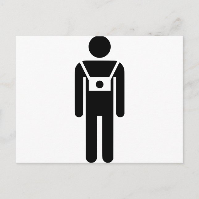 Postal Frente de símbolo del fotógrafo (Anverso)